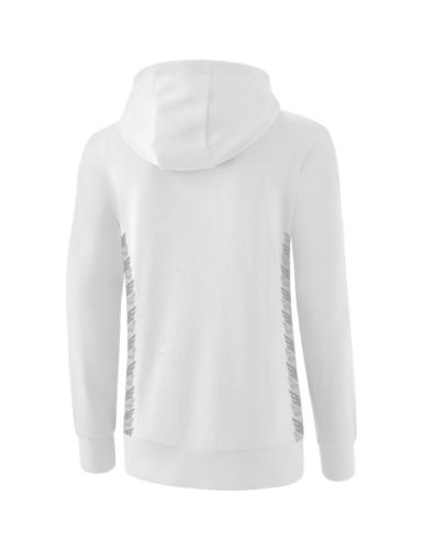 Preview: Erima Women's Essential Team Hoody - white/monument grey