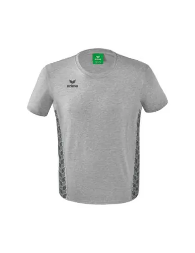 Erima Children's Essential Team T-shirt - light grey marl/slate grey