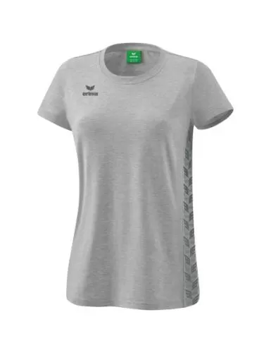 Erima Frauen Essential Team T-Shirt - hellgrau melange/slate grey