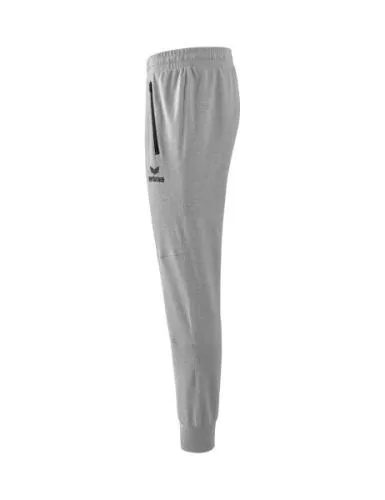 Erima Essential Sweathose - hellgrau melange/schwarz