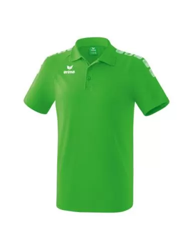 Erima Essential 5-C Poloshirt für Kinder - green/weiß