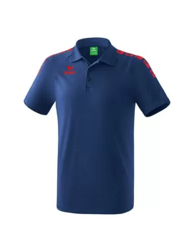 Erima Essential 5-C Poloshirt für Kinder - new navy/rot