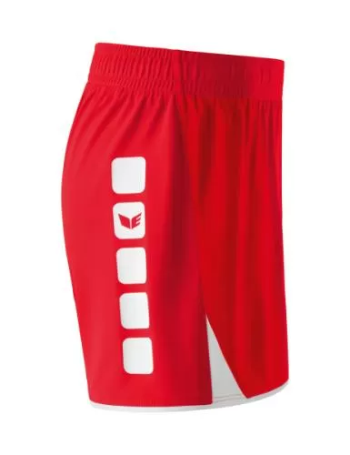 Erima Frauen CLASSIC 5-C Shorts - rot/weiß
