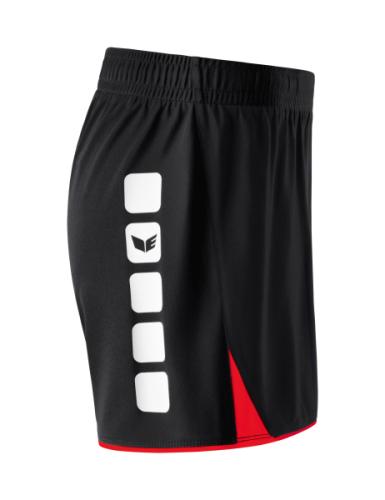 Preview: Erima Frauen CLASSIC 5-C Shorts - schwarz/rot