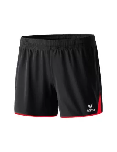 Erima Frauen CLASSIC 5-C Shorts - schwarz/rot