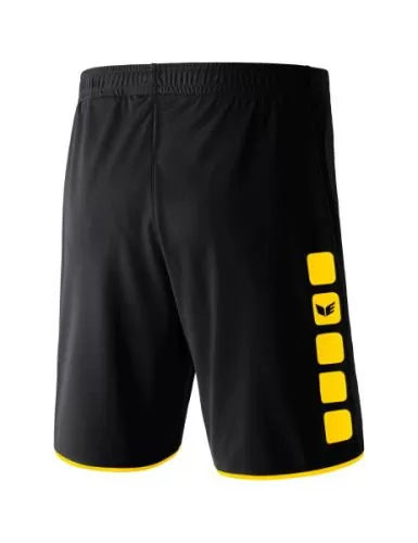 Erima CLASSIC 5-C Shorts - black/yellow
