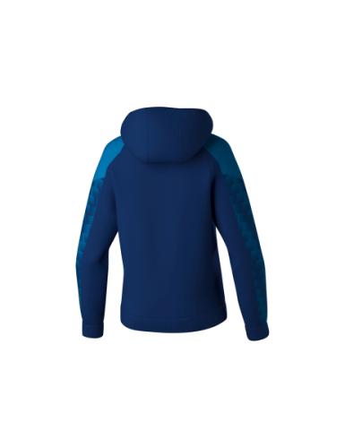 Preview: Erima Frauen EVO STAR Kapuzensweat - new navy/mykonos blue