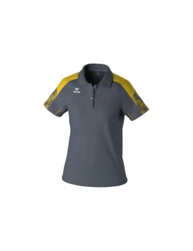 Erima Frauen EVO STAR Poloshirt - slate grey/gelb