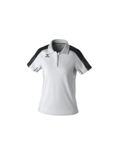 Preview: Erima Frauen EVO STAR Poloshirt - weiß/schwarz