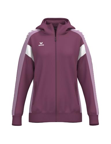 Preview: Erima Frauen CELEBRATE 125 Training Jacket with hood - burgundy/lavender