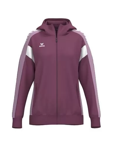 Erima Frauen CELEBRATE 125 Training Jacket with hood - burgundy/lavender