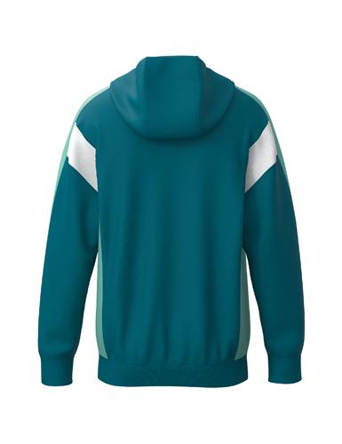 Preview: Erima CELEBRATE 125 Training Jacket with hood for Children- tahitian blue/mint