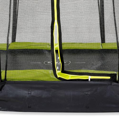 Preview: EXIT Silhouette ground trampoline ø366cm with safety net - green