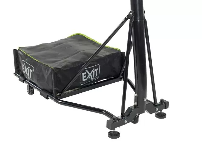 EXIT Galaxy portable basketball backboard on wheels - green/black