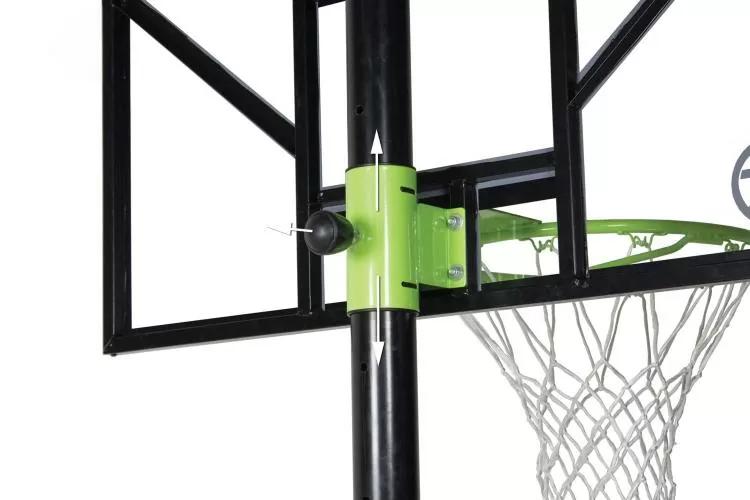 EXIT Comet versetzbarer Basketballkorb - grün/schwarz, 106x191cm