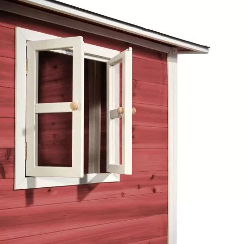 EXIT Loft 100 Holzspielhaus - rot, 149x135cm
