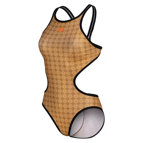 Arena Damen Arena 50th Gold Swimsuit Tech One Back BEIGE