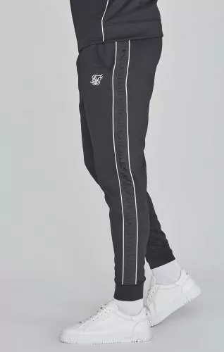 SikSilk Kleidungsset Hoodie and Joggers Set - black