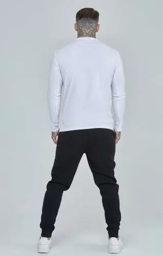 SikSilk T-Shirts Essentials Long Sleeve T-Shirt - white
