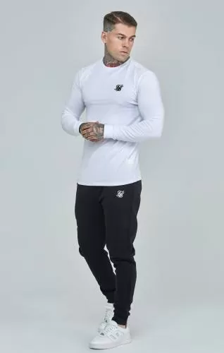 SikSilk T-Shirts Essentials Long Sleeve T-Shirt - white
