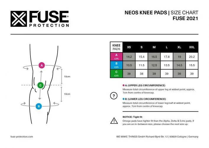 FUSE Neos Knee Protector - black/neon