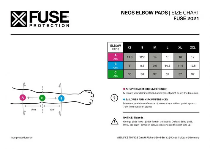 FUSE Neos Elbow Protector - black/neon