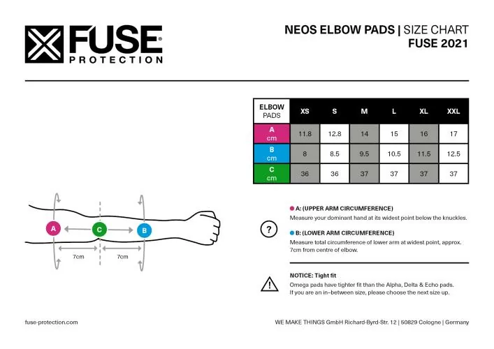 FUSE Neos Ellbogen Protektor - schwarz