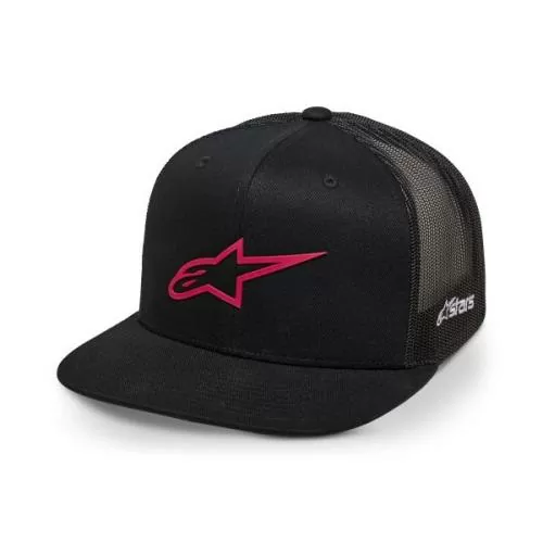 Alpinestars 3D Ageless Trucker Hat - black red fluo