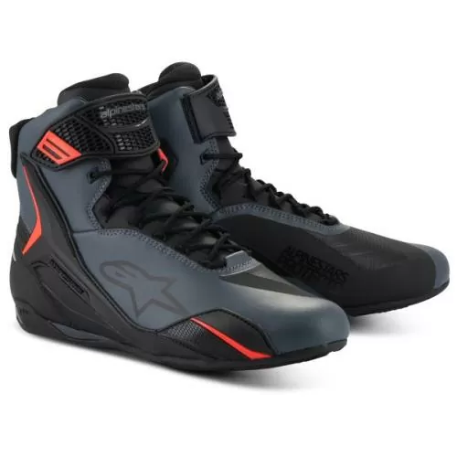 Alpinestars Faster-4 Shoes - black grey fluo red