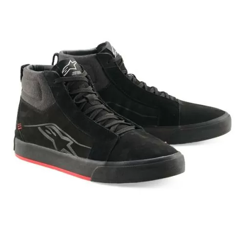 Alpinestars Ride-63 Leather Shoes - black bright red