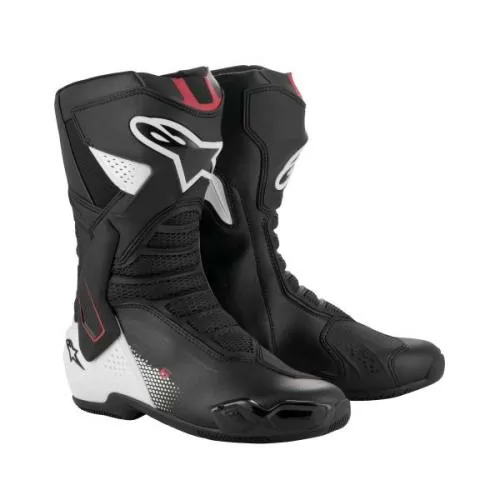 Alpinestars SMX-6 V3 Boots - black white red graphic