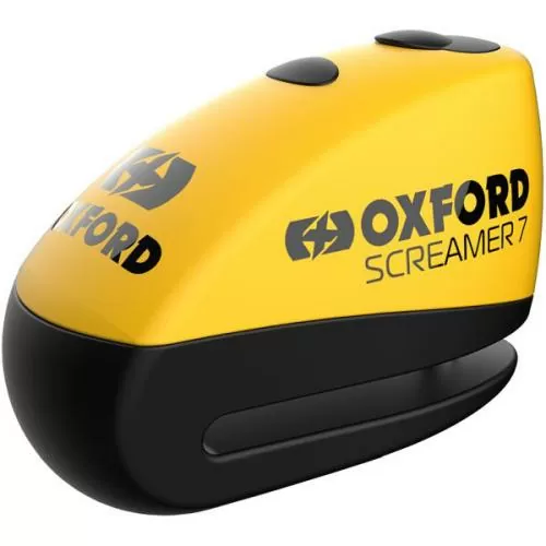 Oxford Alarm Disc Lock 7.0mm⌀ Locking Pin Yellow - 