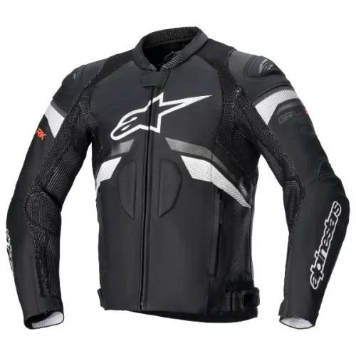 Alpinestars GP Plus R V3 Rideknit Leather Jacket - black white