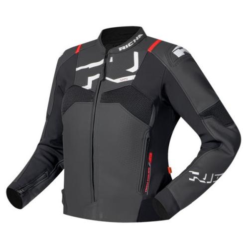 Richa Stradale Evo Leather Jacket Lady - black white