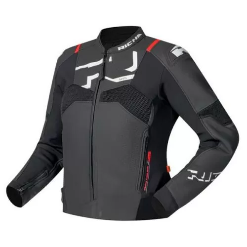 Richa Stradale Evo Leather Jacket Lady - black white