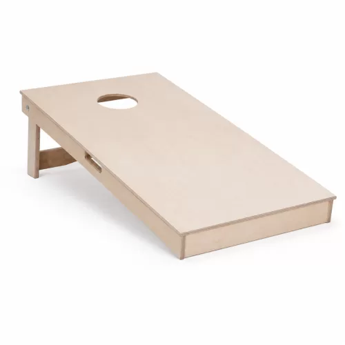 Gockel Cornhole Boards natural Set - 1 board 4 red and 4 blue bags