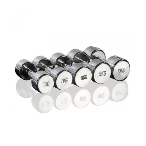 Gymstick Pro Chrome Dumbbell Single - 6.0 kg, chrom