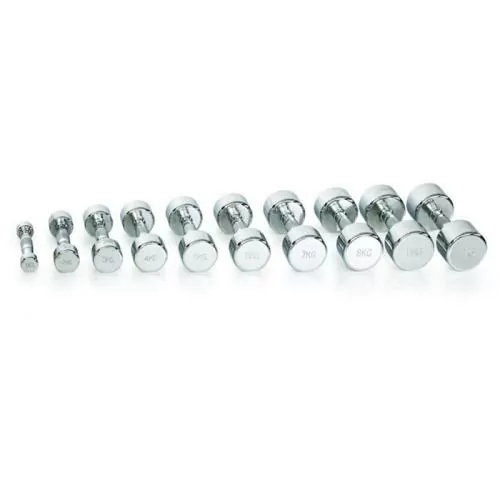 Gymstick Pro Chrome Dumbbell Single - 8.0 kg, chrom