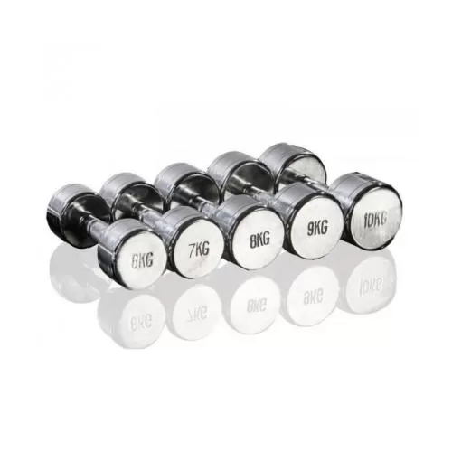 Gymstick Pro Chrome Dumbbell Single - 8.0 kg, chrom
