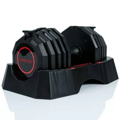 Gymstick Verstellbare Hantel - 22.5 kg, schwarz, rot
