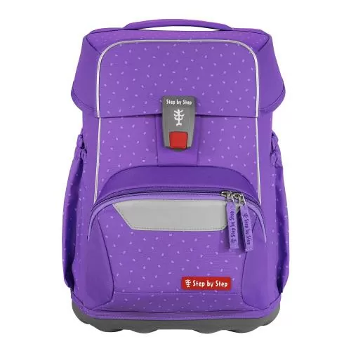 Step by Step Basis Schulranzen-Set „Purple Konfetti“, 4-teilig