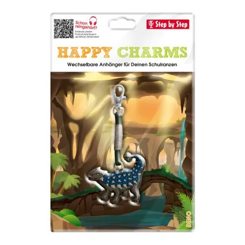 Step by Step Happy Charms Keychain "Dino"