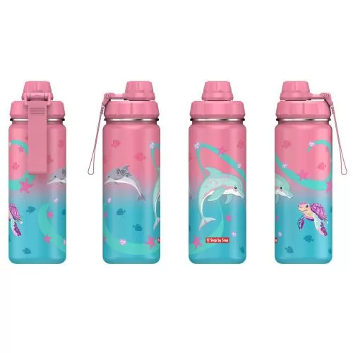 Step by Step Isolierte Edelstahl-Trinkflasche "Sealife"