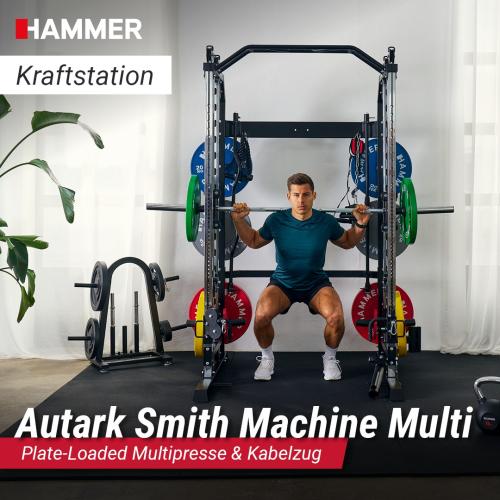 Preview: Hammer Autark Smith Machine Multi Kraftstation - schwarz