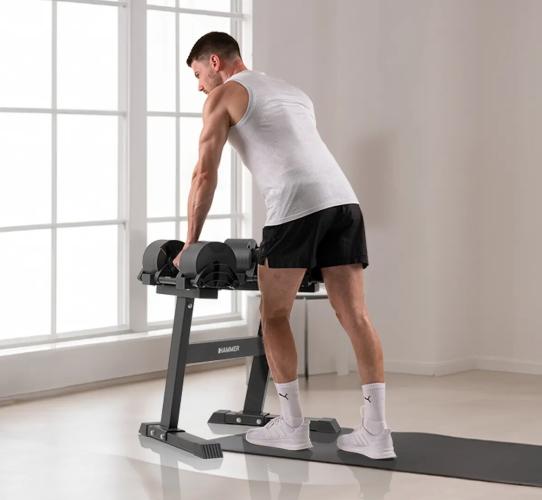 Preview: HAMMER SmartLock Hantel-Set 64 kg im Training