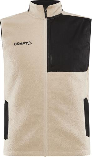 Craft Corp. ADV Pile Fleece Vest M - ecru/black