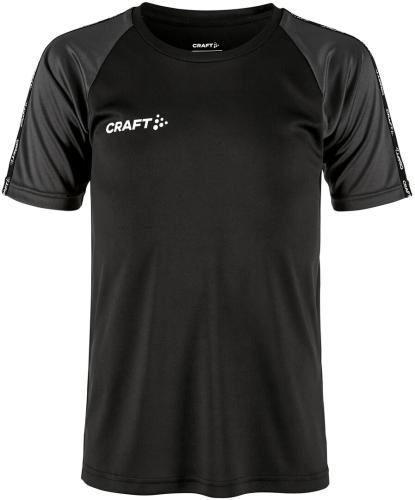 Preview: Craft Squad Go Contrast Jersey Jr - schwarz/granit