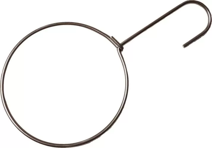 Stainless-steel team band ring with hook