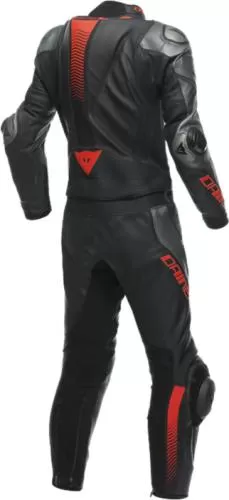 Dainese Leather suit 2pcs. Laguna Seca 5 - black-anthracite-fluo red