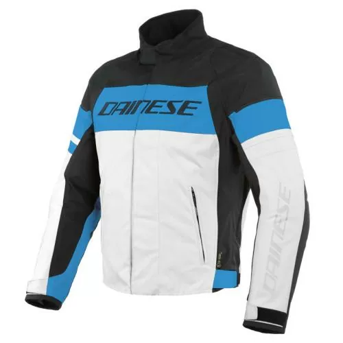 Dainese D-DRY jacket SAETTA - white-blue-black